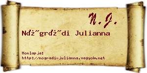 Nógrádi Julianna névjegykártya