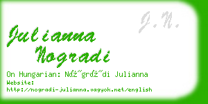 julianna nogradi business card